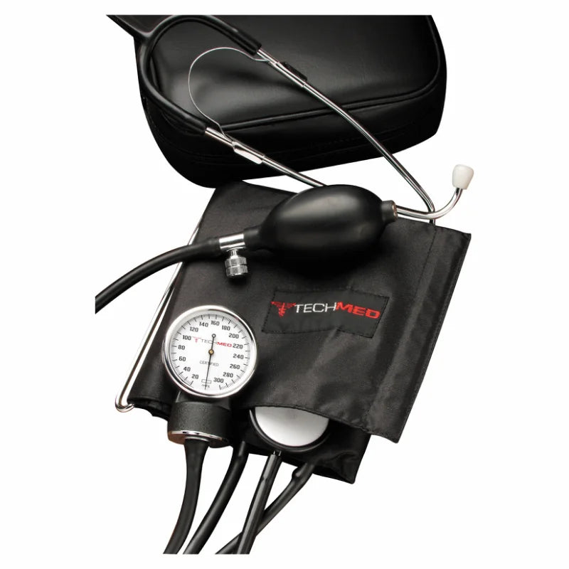 TechMed Home Blood Pressure Kit, Black, 1/ea