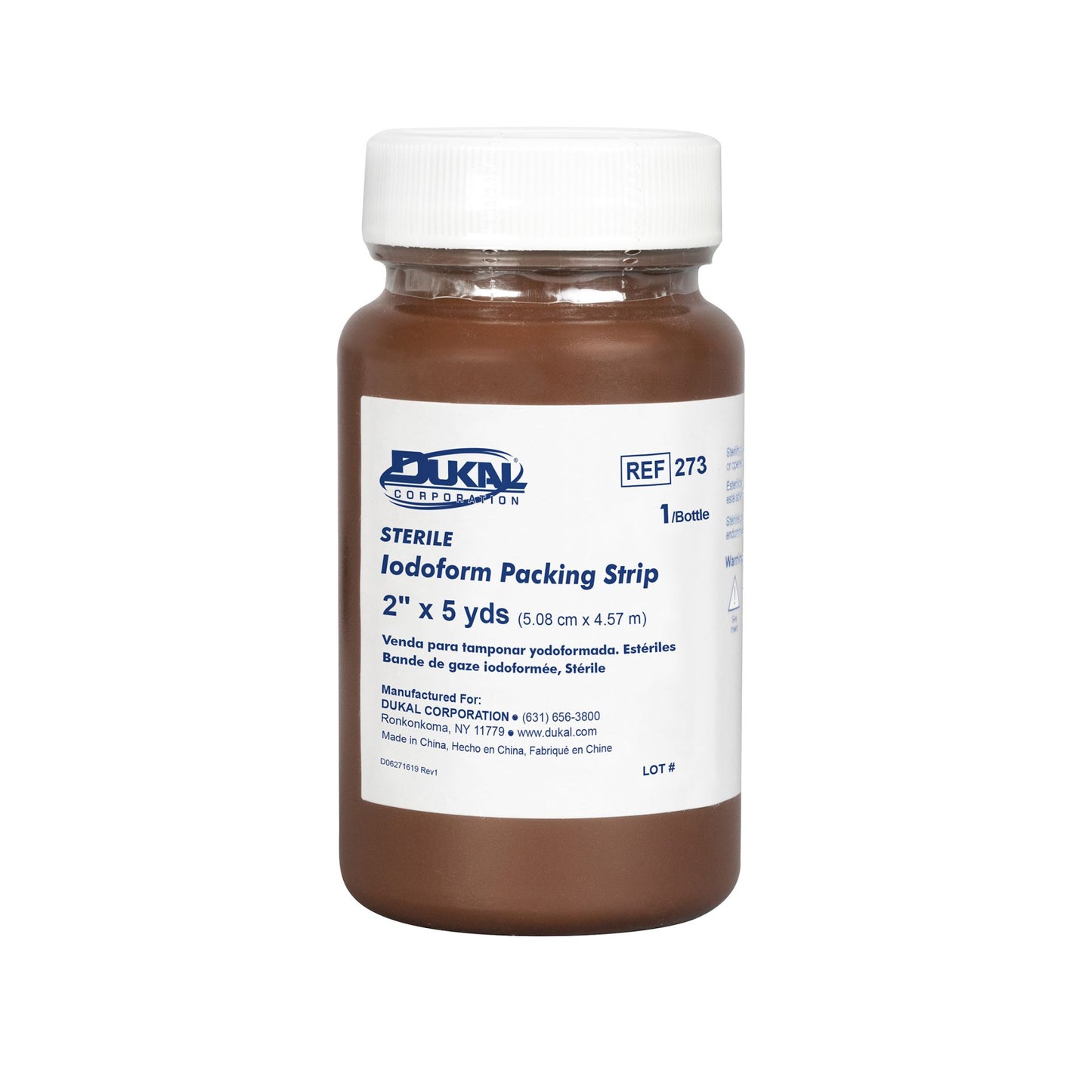 Dukal Iodoform Packing Strip 1" x 5 yd, 12 btl/bx