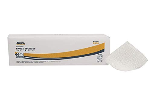 Dukal Gauze Sponge 2" x 2", 12-Ply, Non-Sterile, 200/bg 40bg/cs