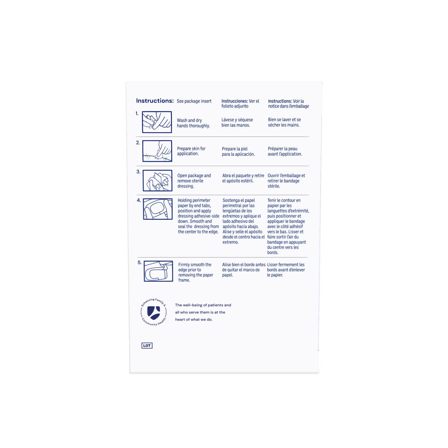 Dukal Transparent Semi-Permeable Dressing, 2-3/8" x 2-3/4", Sterile, 1/pk, 100pk/bx