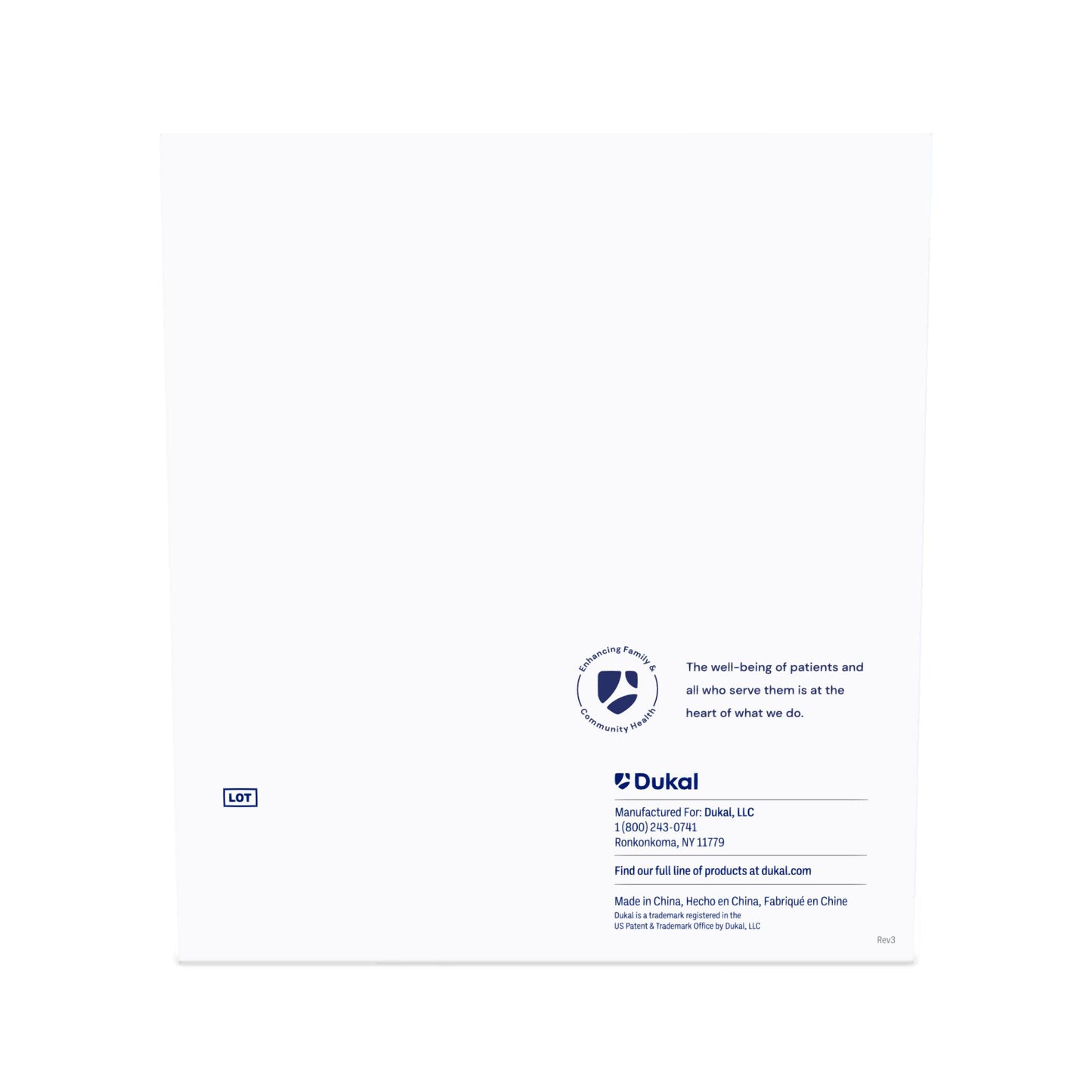 Dukal Non-Woven Island Dressing, 6" x 6", Sterile, 25/bx, 4bx/cs