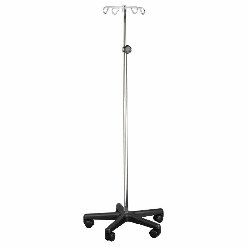 Tech-Med IV Stand Stainless Steel, 4 hooks, 1/ea
