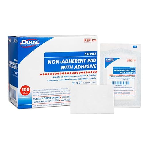 Dukal Island Dressing 2 X 3 Inch Rectangle Film Backing, Sterile, 1/pk, 100/bx, 24 bx/cs