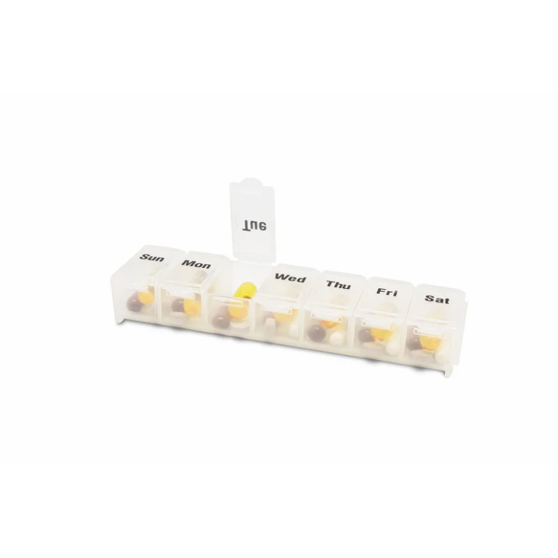 Tech-Med Weekly Pill Box 6.75" x 1" x 1", 1/ea
