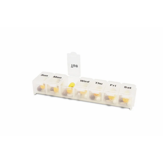 Tech-Med Weekly Pill Box 6.75" x 1" x 1", 1/ea