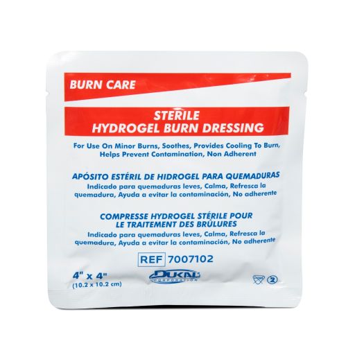 Dukal Burn Dressing 4" x 4", Sterile, 1/pk; 20pk/bx; 12bx/cs