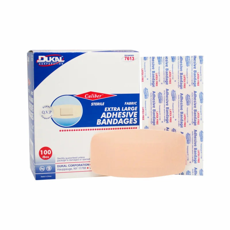 Dukal Sterile Fabric Adhesive Bandages 2" x 4", XL, 100/bx, 24bx/cs