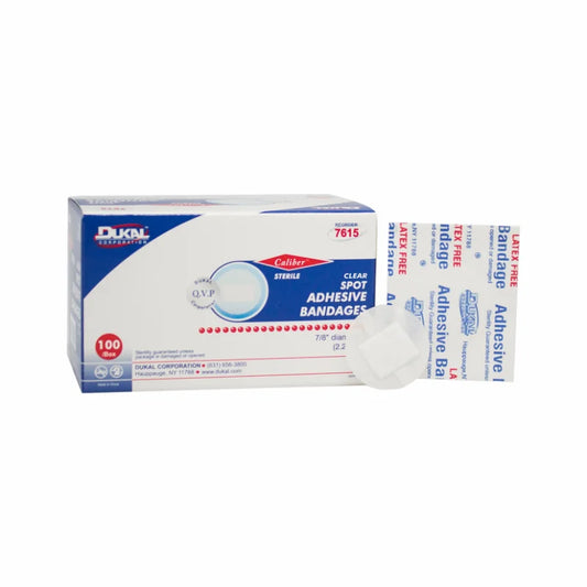 Dukal Sterile Sheer Adhesive Bandages 7/8", 100/bx, 24bx/cs