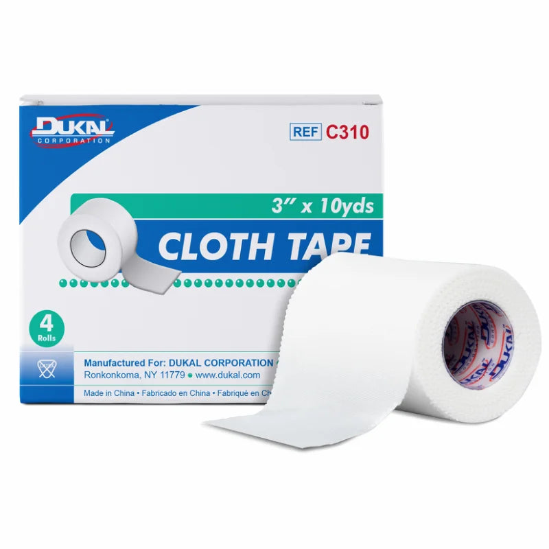 Dukal Cloth Tape 3" x 10 yd, 4rl/bx 12bx/cs