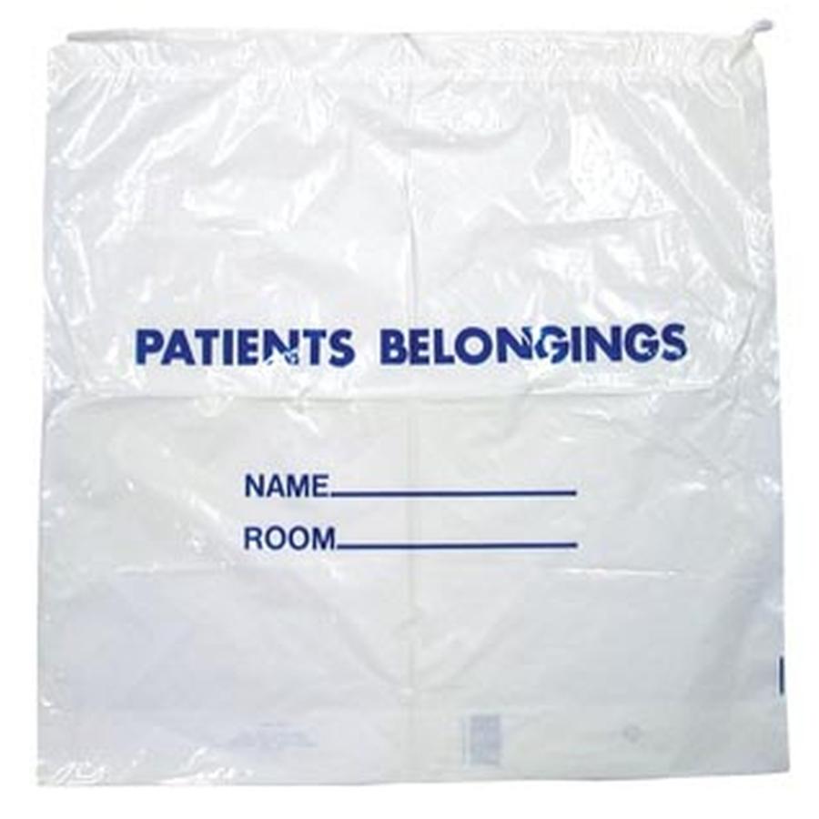 DawnMist Patient Belongings Bag 20 x 20, Clear, 250/cs