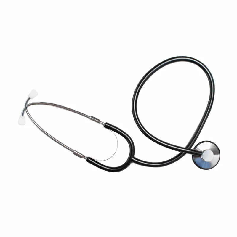 Tech-Med Single Head Stethoscope 22", Black, 1/ea