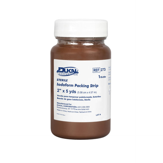 Dukal Iodoform Packing Strip 1" x 5 yd, 12 btl/bx