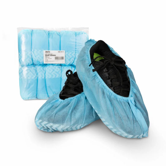 Dukal Shoe Covers, Non-Skid, Blue, 100/bg, 10bg/cs