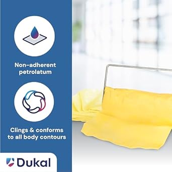 Dukal Xeroform Petrolatum Non-adhering Dressing 4" x 3 yards, Sterile, 6 per box