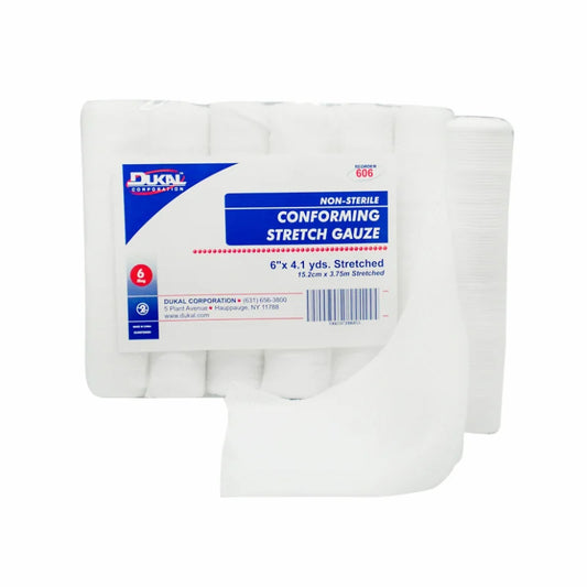 Dukal Non-Sterile Conforming Stretch Gauze 6" x 4.1 yd, 6/bg 8 bg/cs