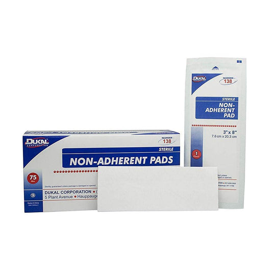 Dukal Non-Adherent Dressing 3 X 8 Inch, Sterile, 1/pk 75pk/bx 8bx/cs