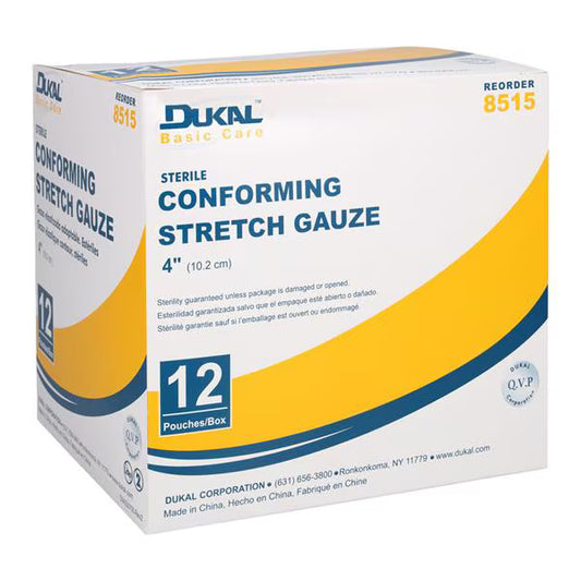 Dukal Conforming Stretch Gauze 4" Sterile, 12/bx, 8bx/cs