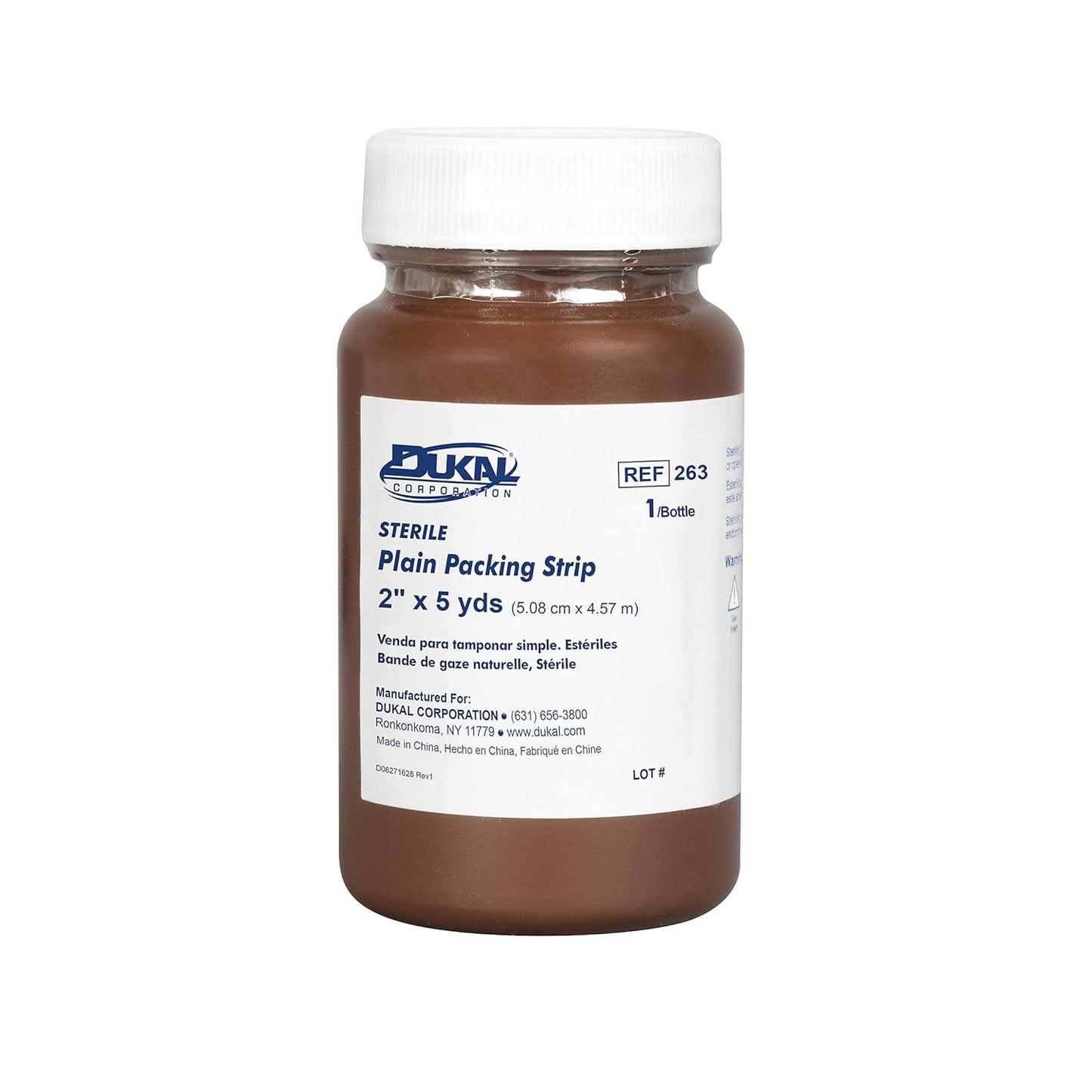 Dukal Plain Packing Strip 2" x 5 yd, 12 btl/bx