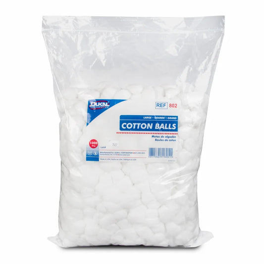 Dukal Cotton Balls Large, 1000/bg 2bg/cs