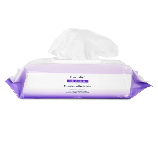 DawnMist, Pre-Moistened Scented Washcloths, 8" x 10", 100/pk, 6 pk/cs