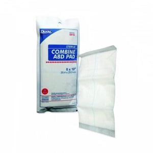 Dukal ABD Pads & Roll 8" x 10", Sterile, 1/pk 20pk/ty 16ty/cs