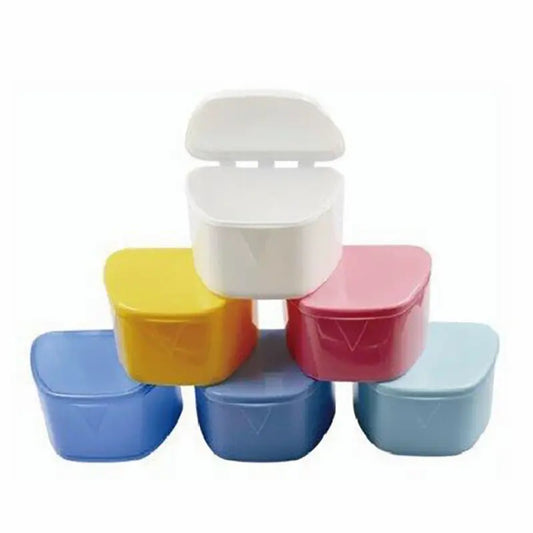 DawnMist Denture Box 3-3/4" x 3" x 2-3/8" Assorted Colors, 12/bg, 20 bgs/cs