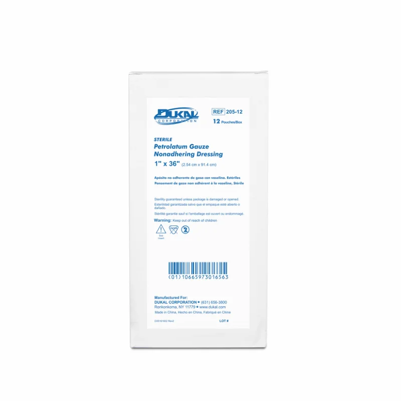 Dukal Petrolatum Non-Adhering Dressing 1" x 36", 12/bx