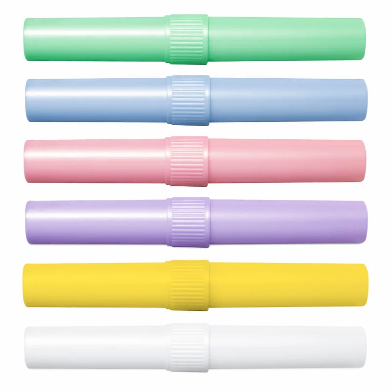 Dukal Toothbrush Tube Assorted Colors LG, 1/bg,12bg/bx,12bx/cs