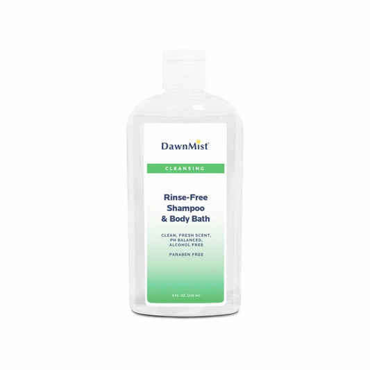 DawnMist Rinse Free Shampoo and Body Bath 8 oz, 12/bx 4bx/cs