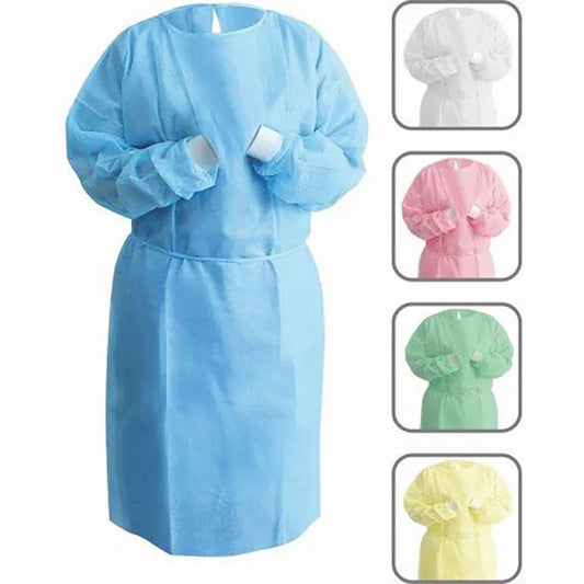 Dukal Isolation Gown SMS Material Regular Blue, 10/bg, 5 bg/cs